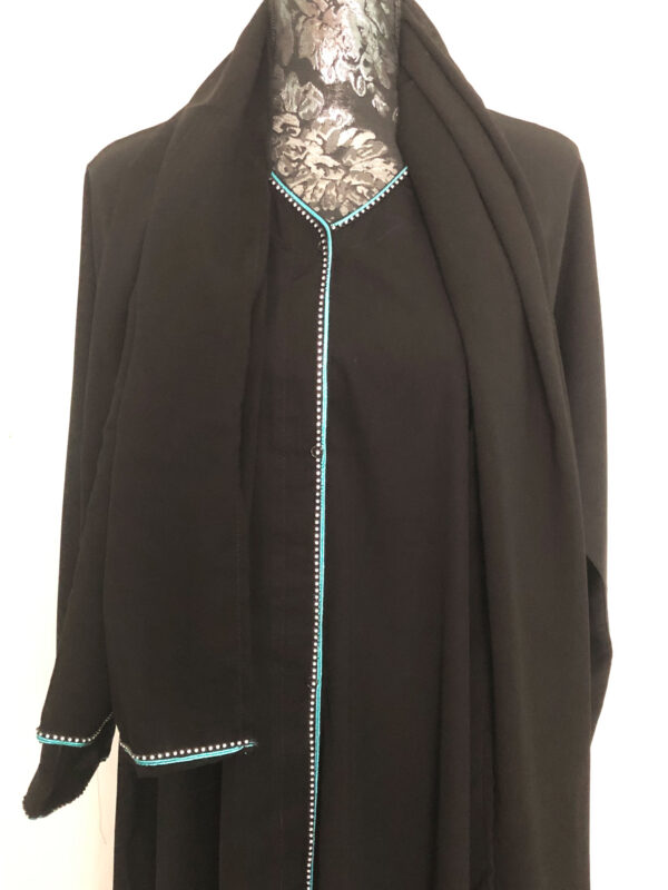 Black Abayas with crystal laces