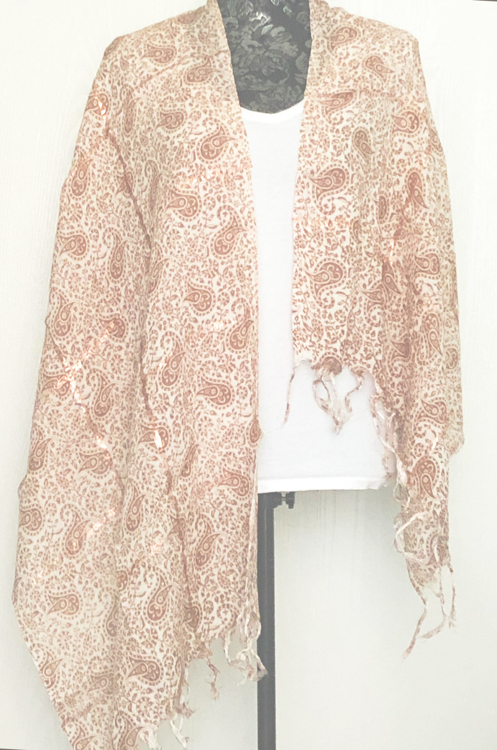 l.brown viscose scarf