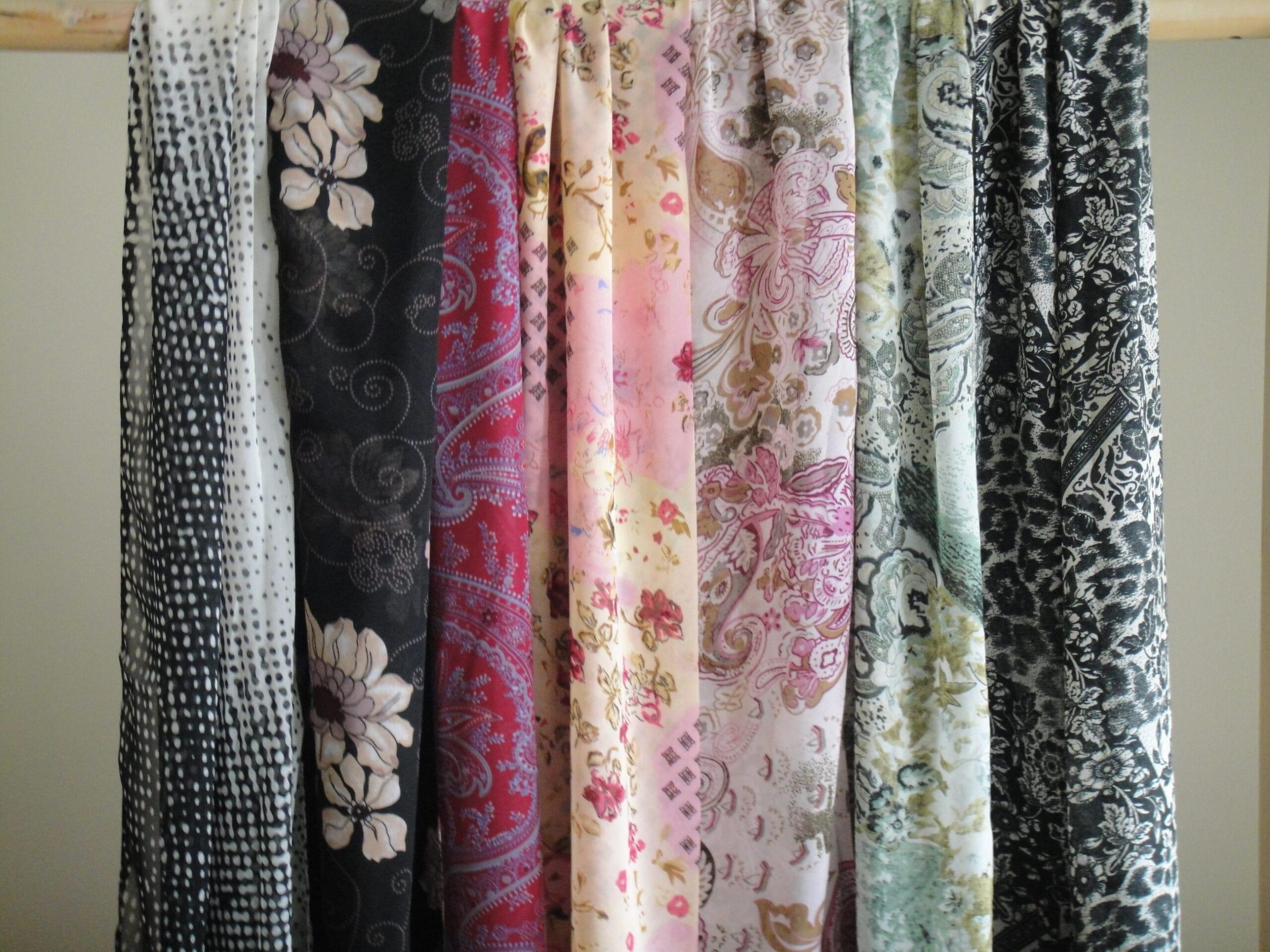 Printed georgette scarves